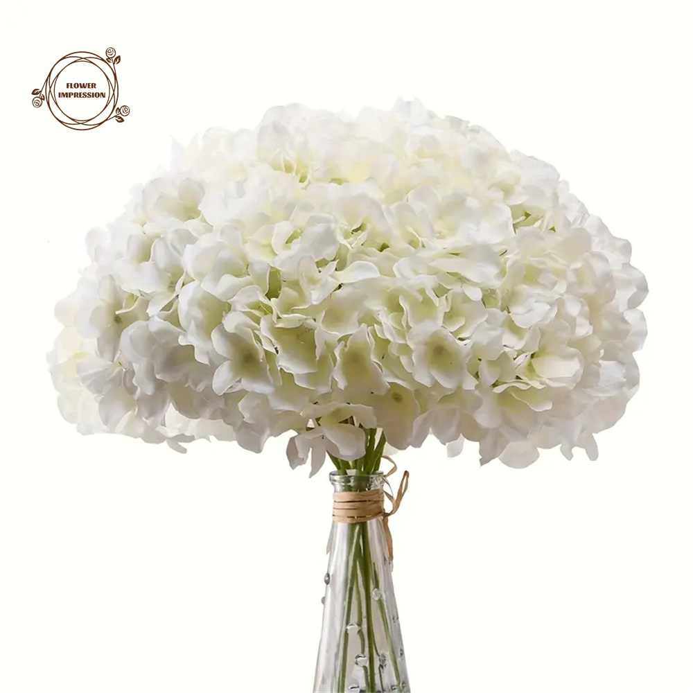 Florist Supply Bulk - 10 buah kepala bunga Hydrangea buatan