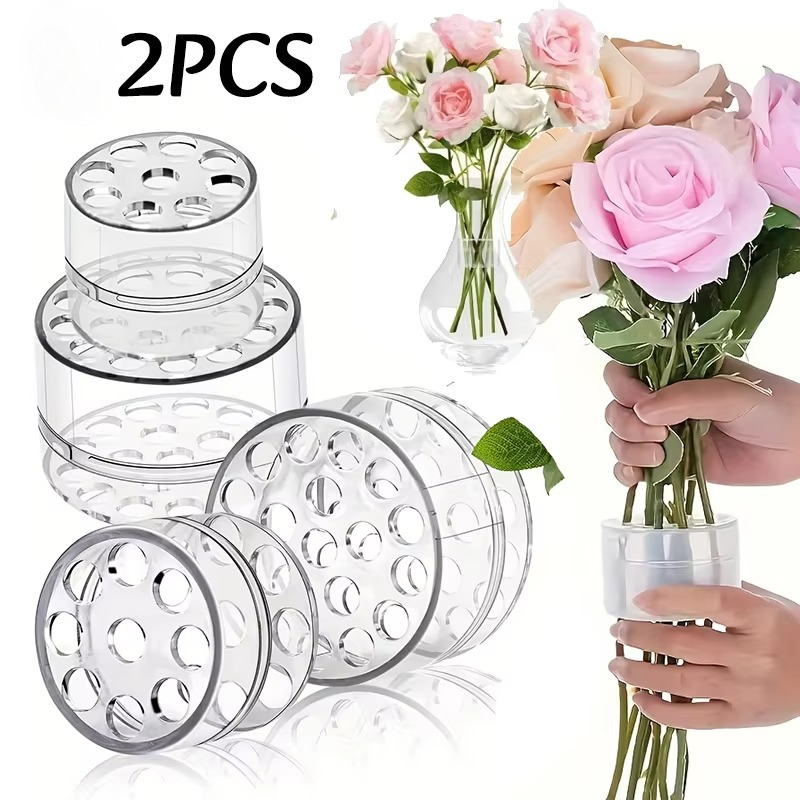 Florist Supply Bulk - 2 buah Wadah Bunga Spiral, Penyangga