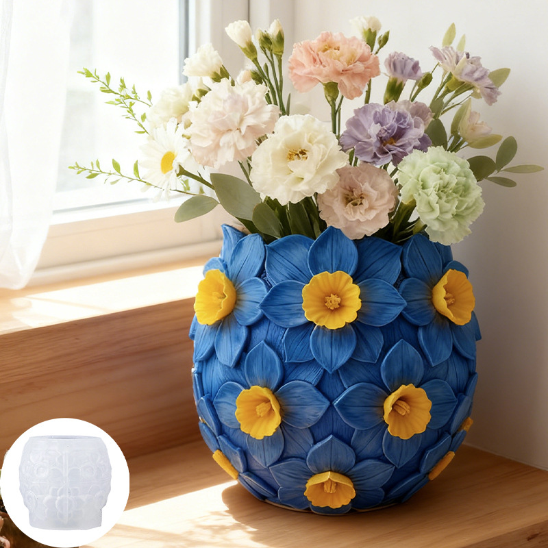 Cetakan Silikon Vas Bunga 3D,  - Florist Supply Vases ulasan dan harga