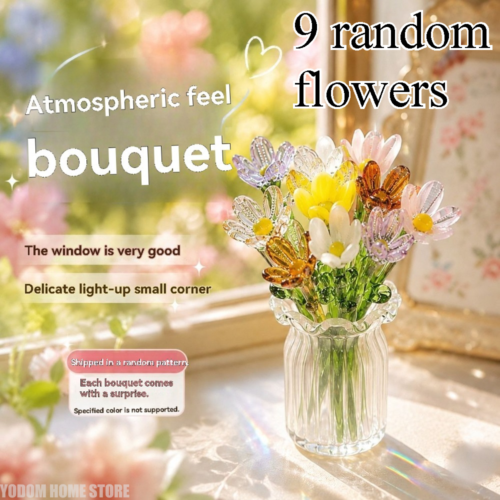 Hiasan Bunga Kaca Berwarna Bua - Florist Supply Vases ulasan dan harga