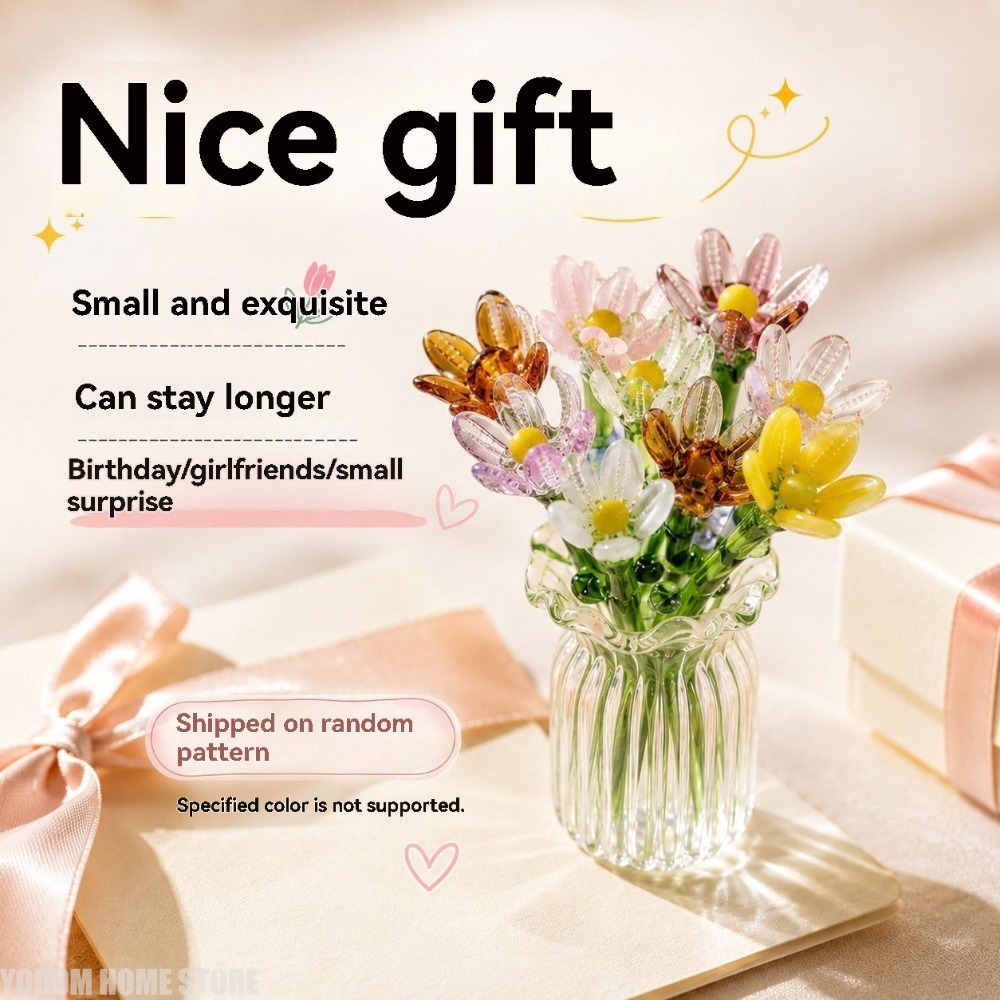 Hiasan Bunga Kaca Berwarna Bua - Florist Supply Vases ulasan dan harga